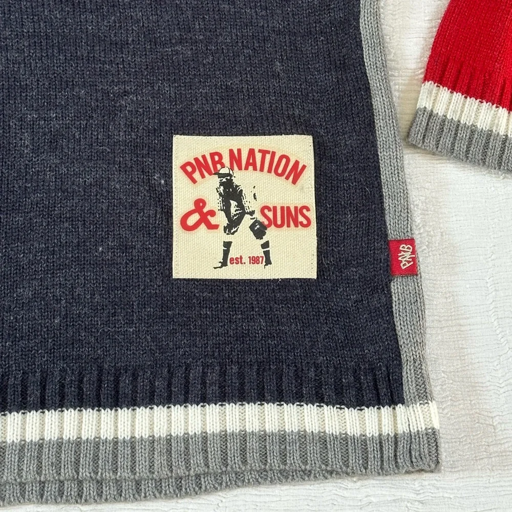 Red and grey PNB Nation sweater. PNB Nation & Suns New York Baseball - Picture 4 of 9